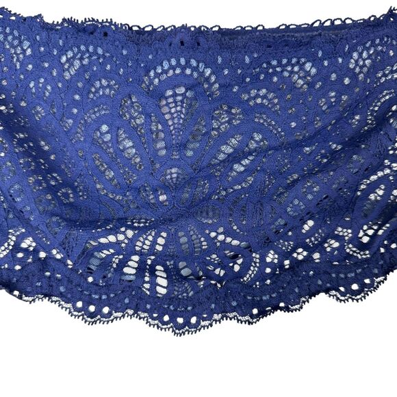 Victoria Secret Navy Blue Dream Angels strapless Bralette Lace Size Large - Picture 5 of 10